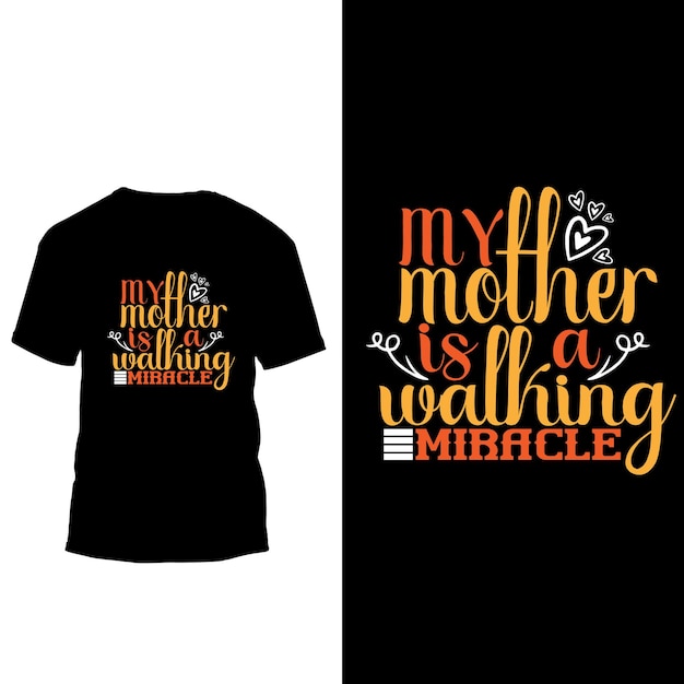 Vector diseño de camiseta del día de la madre.