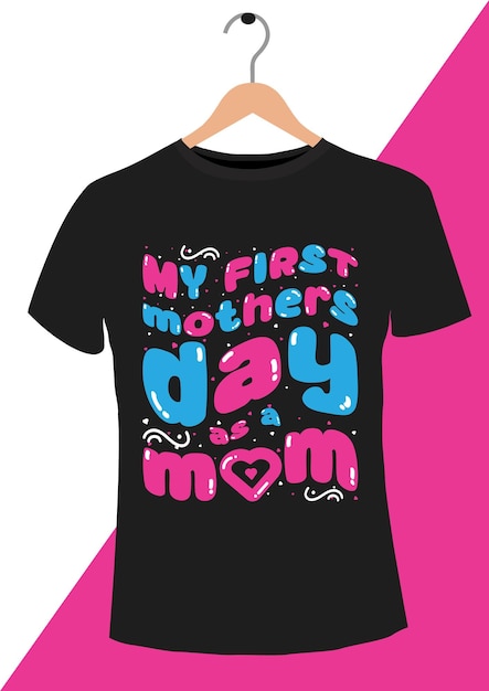 Vector diseño de camiseta para el día de la madre