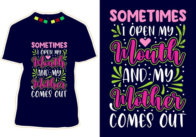 Diseño de camiseta para el Día de la Madre
