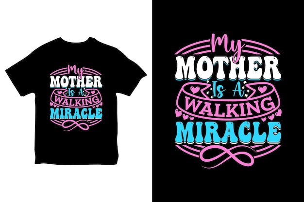 Vector diseño de camiseta del día de la madre