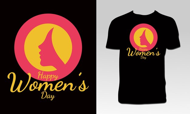 Vector diseño de camiseta del día de la mujer