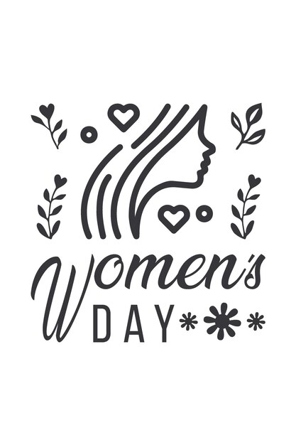 Diseño de camiseta del día de la mujer