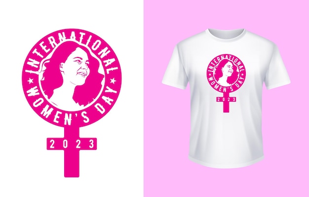 Diseño de camiseta del día de la mujer.