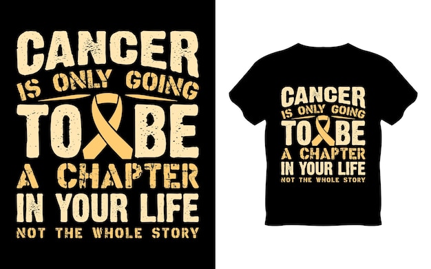 Diseño de camiseta del Día Mundial del Cáncer.