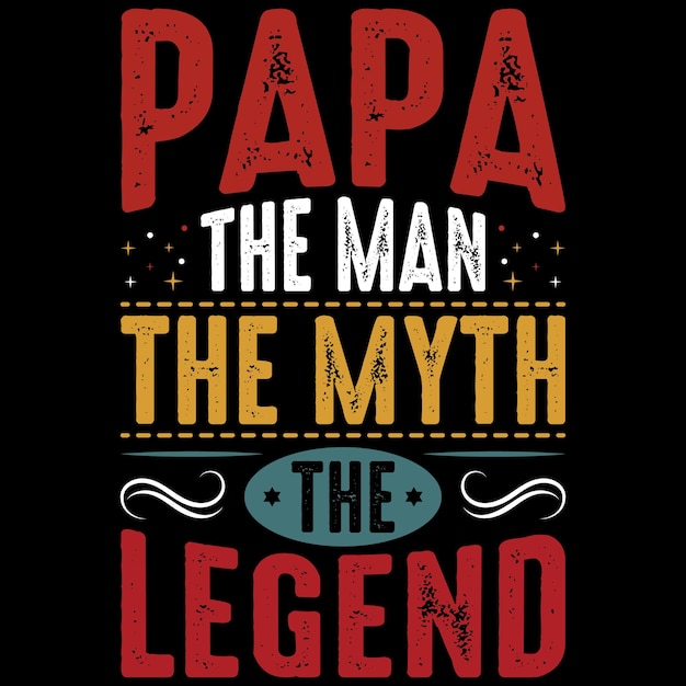Diseño de camiseta del día del padre feliz día del padre tipografía vectorial citas de cumpleaños del padre