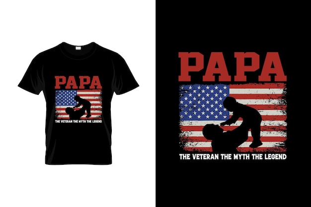 Diseño de camiseta del día del padre o diseño de póster del día del padre citas divertidas del padre tipografía del padre