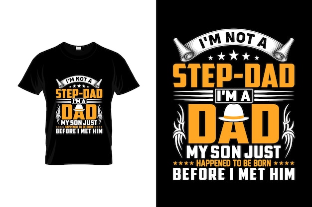 Diseño de camiseta del día del padre o diseño de póster del día del padre Citas divertidas del padre Tipografía del padre