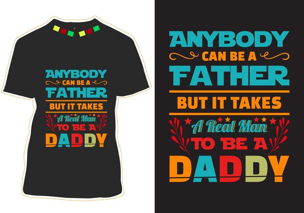 diseño de camiseta del día del padre