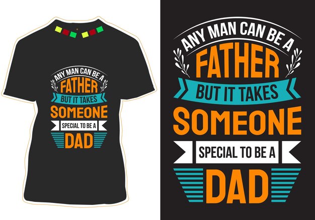 diseño de camiseta del día del padre