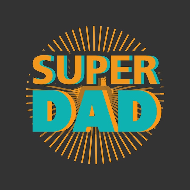 Vector diseño de camiseta del día del padre