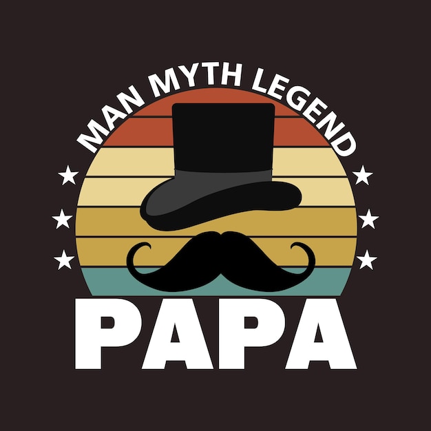 Vector diseño de camiseta del día del padre