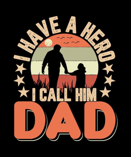 Diseño de camiseta del día del padre.