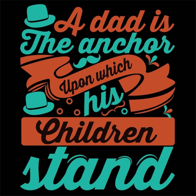 Diseño de camiseta del día del padre