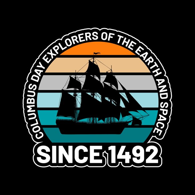 Diseño de camiseta del día de la raza