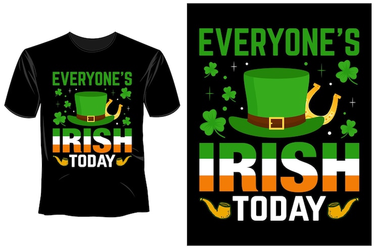Diseño de la camiseta del día de San Patricio