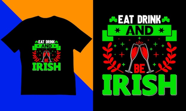 Diseño de camiseta del día de San Patricio.