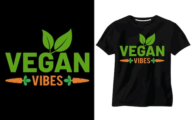 Diseño de camiseta para el día vegano mundial