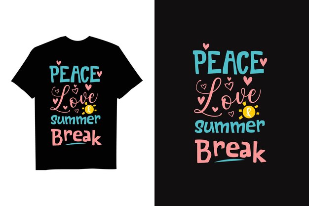 Diseño de camiseta de día de verano.