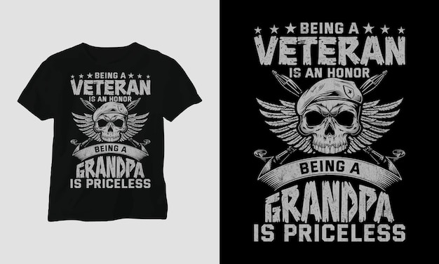 Diseño de camiseta del Día de los Veteranos de EE. UU.