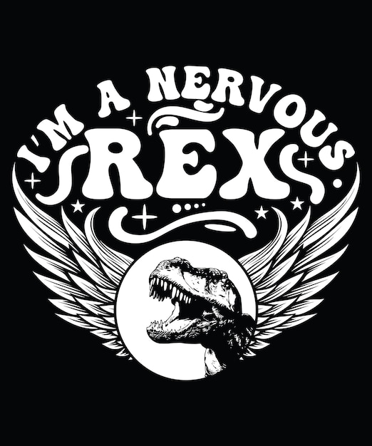 Diseño de camiseta de dinosaurio Rex