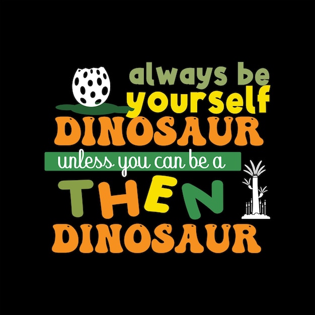 Diseño de camiseta de dinosaurio