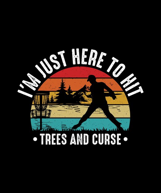 Diseño de camiseta de disco de golf