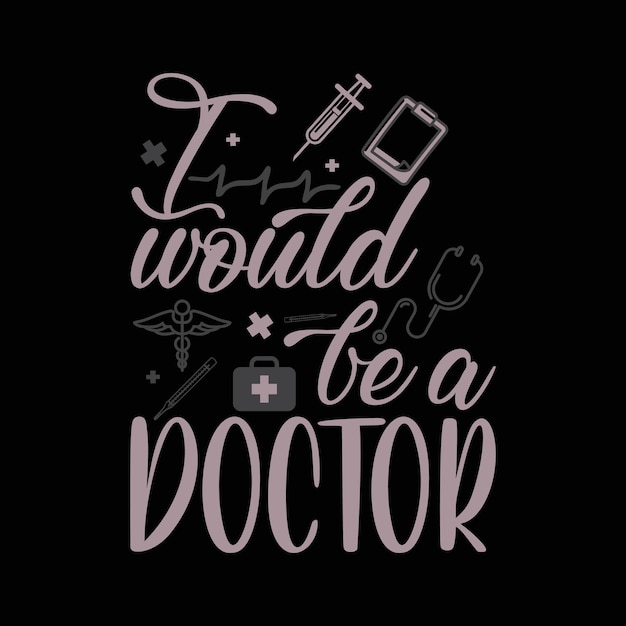 Vector diseño de camiseta de doctor