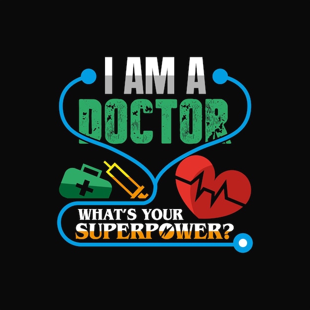 Diseño de camiseta de doctor