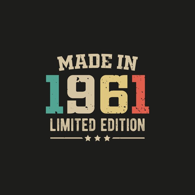 El diseño de la camiseta de edición limitada de 1961.