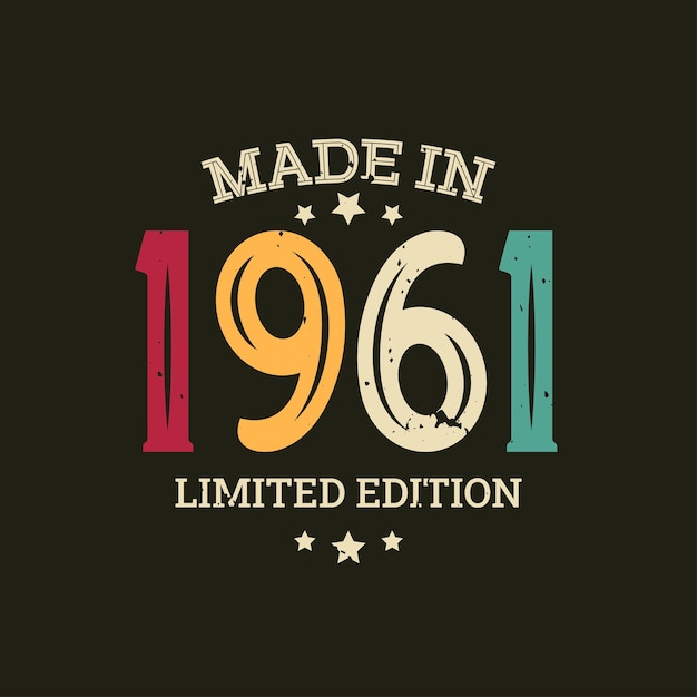 El diseño de la camiseta de edición limitada de 1961.
