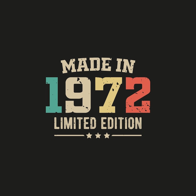 El diseño de la camiseta de edición limitada de 1972