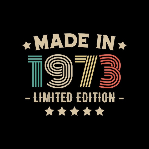 El diseño de la camiseta de edición limitada de 1973