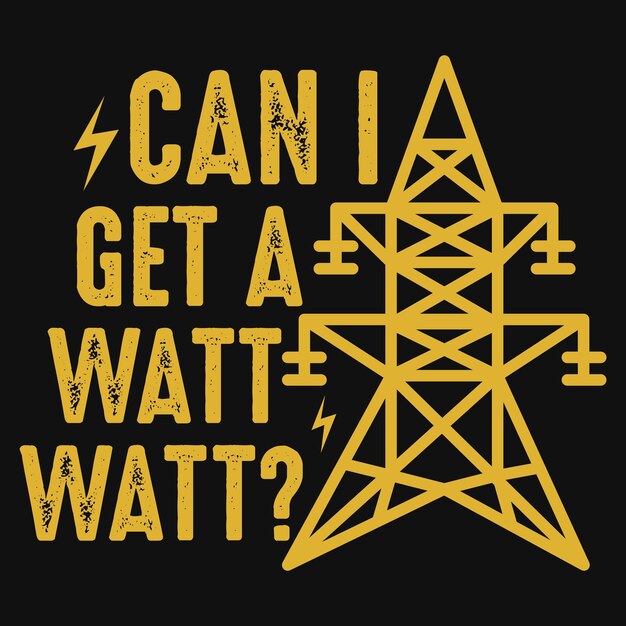 Diseño de camiseta de electricistas.