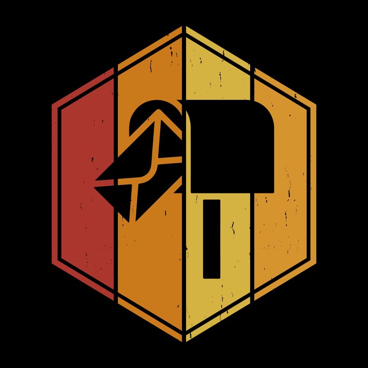 Vector diseño de camiseta de empleado de correos retro de la oficina de correos