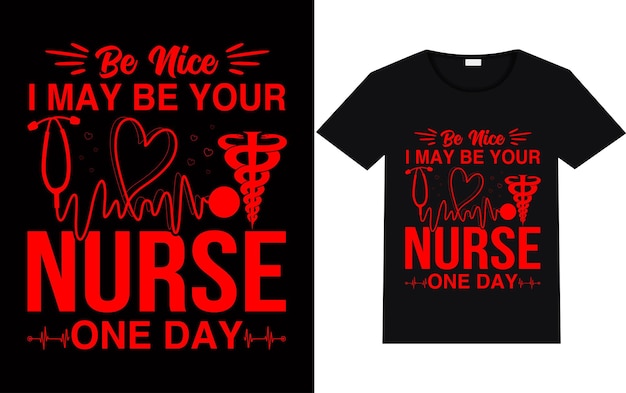 diseño de camiseta de enfermera
