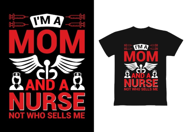 Diseño de camiseta de enfermera