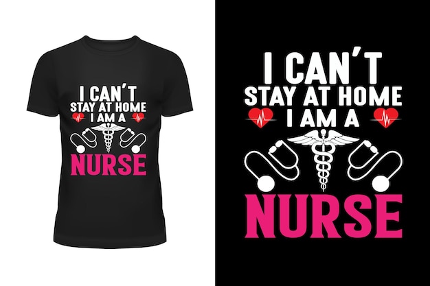 Diseño de camiseta de enfermera