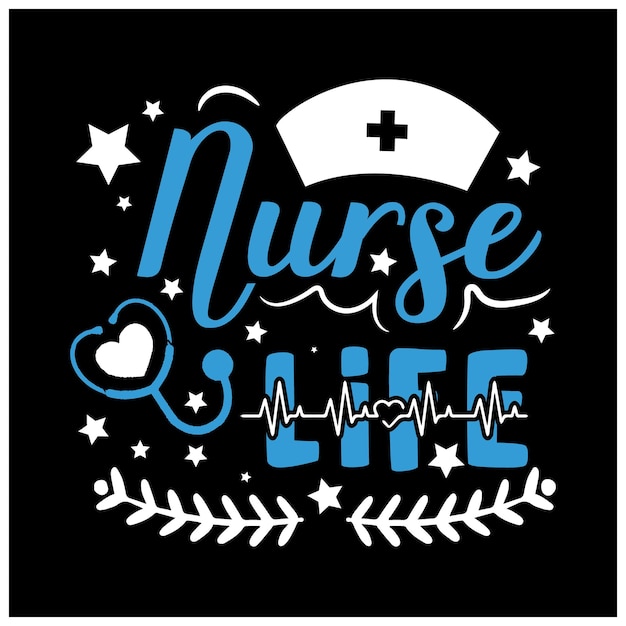 Vector diseño de camiseta de enfermera
