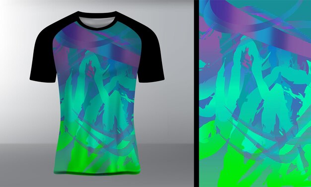 Diseño de camiseta EPS 10 editable para impresión por sublimación