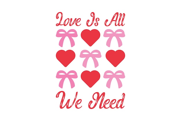Diseño de la camiseta EPS del día de San Valentín