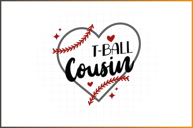 Diseño de la camiseta de la familia TBall Primo de la familia de béisbol