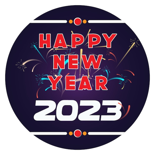 Vector diseño de camiseta feliz año nuevo 2023