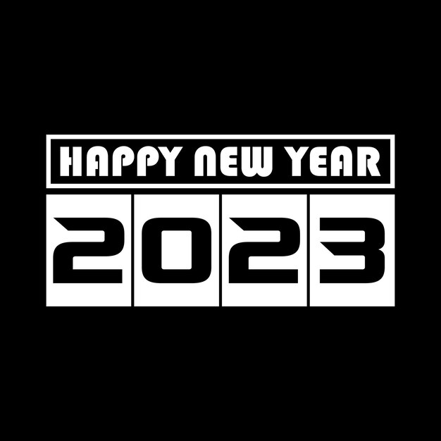 Diseño de camiseta feliz año nuevo