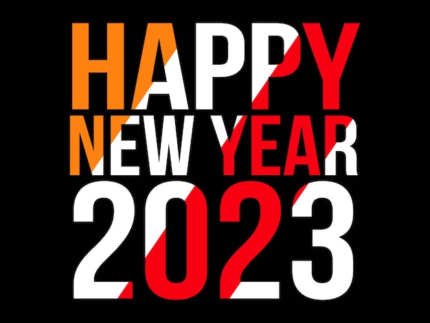 Diseño de camiseta de feliz año nuevo.