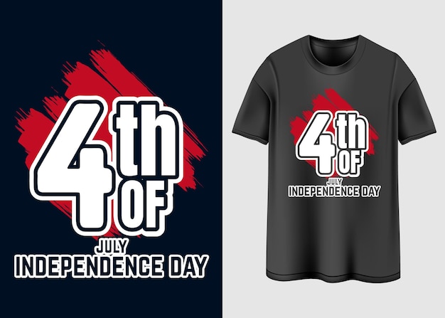 Diseño de camiseta feliz día de la independencia