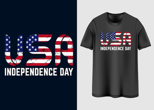 Diseño de camiseta feliz día de la independencia