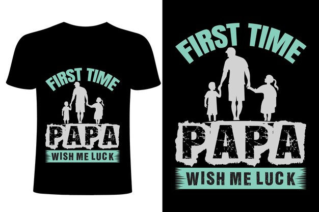 Diseño de camiseta feliz día del padre