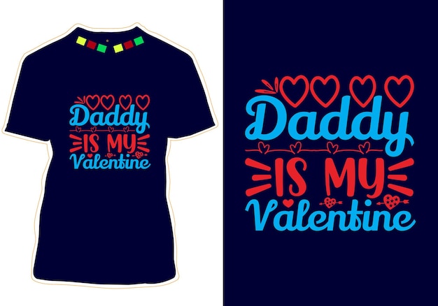 Diseño de camiseta feliz día de san valentín