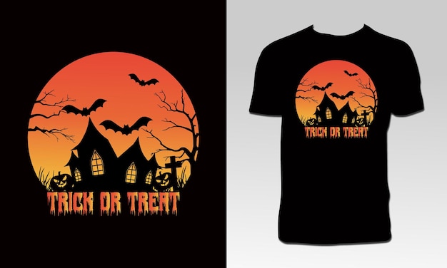 Diseño de camiseta feliz halloween