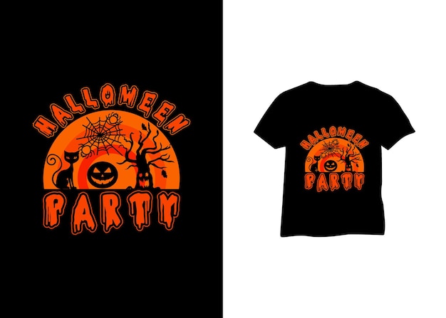 Vector diseño de camiseta de feliz halloween